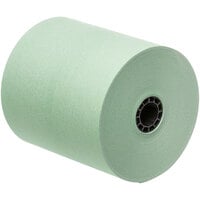 Point Plus 3 inch x 165' Green 1 Ply Bond Cash Register POS Paper Roll Tape - 50/Case