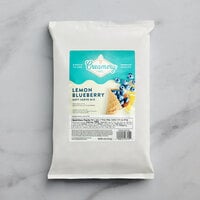 Creamery Ave. Lemon Blueberry Soft Serve Mix 3.2 lb. - 6/Case