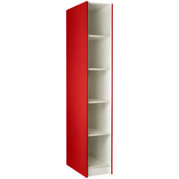 I.D. Systems 14 inch x 29 inch x 84 inch Tulip Red 5 Compartment Instrument Storage Locker 89416 148429 Z043