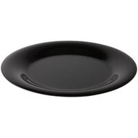 GET WP-10-BK 10 1/2 inch Black Elegance Wide Rim Black Plate   - 12/Case