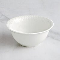 RAK Porcelain Leon 33.5 oz. Ivory Embossed Porcelain Bowl - 12/Case