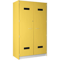 I.D. Systems 48 inch x 24 inch x 84 inch Sun Yellow 2 Door Accessory Storage Locker 89221 488424 D042