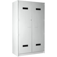 I.D. Systems 48 inch x 24 inch x 84 inch Fashion Grey 2 Door Accessory Storage Locker 89221 488424 D010