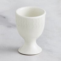 RAK Porcelain Leon 1.5 oz. Ivory Embossed Porcelain Egg Cup - 6/Case
