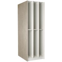 I.D. Systems 27 inch x 40 inch x 84 inch Natural Elm 6 Compartment Instrument Storage Locker 89411 278440 Z019
