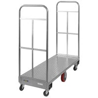 Wesco Industrial Products 24 inch x 60 inch Steel U-Boat Utility Cart 1750 lb. Capacity 273295