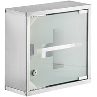 Stainless Steel First Aid Cabinet with Glass Door