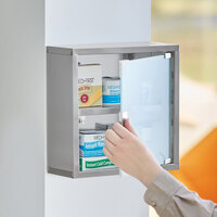 Stainless Steel First Aid Cabinet with Glass Door