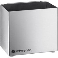 ServSense Stainless Steel Straw Caddy Attachment for Self Service Station Organizers