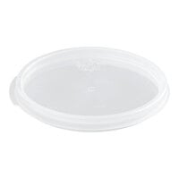 Vigor 2 and 4 Qt. Translucent Round Polypropylene Food Storage Container Lid