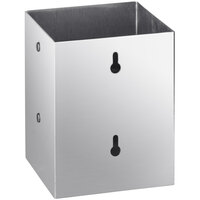 ServSense Stainless Steel Countertop / Wall-Mount Straw and Flatware Organizer