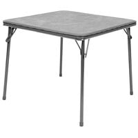 Flash Furniture JB-9-KID-GY-GG 24 inch x 24 inch x 20 1/4 inch Gray Kids Folding Table Set with 4 Chairs
