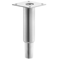 5 1/2 inch - 8 inch Adjustable Stainless Steel Plate-Mounted Equipment Leg