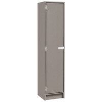 I.D. Systems 16 inch x 18 inch x 72 inch Grey Nebula Single Door Storage Locker with Two Shelves 79013 B16 059