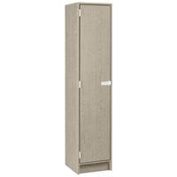 I.D. Systems 16 inch x 18 inch x 72 inch Natural Elm Single Door Storage Locker with Two Shelves 79013 B16 019
