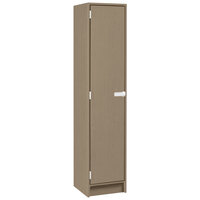 I.D. Systems 16 inch x 18 inch x 72 inch Pepperdust Single Door Storage Locker with Two Shelves 79013 B16 027
