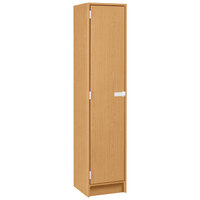 I.D. Systems 16 inch x 18 inch x 72 inch Maple Single Door Storage Locker with Two Shelves 79013 B16 073