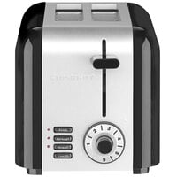 Conair Cuisinart CPT-320WH 2 Slice Black Stainless Steel Compact Toaster - 120V, 900W