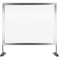 46 inch x 32 1/2 inch Clear-Fluted Polycarbonate Countertop Panel