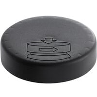 70/400 Black Child-Resistant Pictorial Customizable Cap with Foam Liner - 530/Case