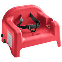 Carlisle Red Polypropylene Booster Seat with Safety Strap