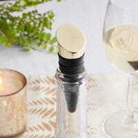 Franmara Zocco Rubber Bottle Stopper with Gold-Plated Top 9374-68