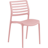 Lancaster Table & Seating Allegro Blush Stackable Resin Side Chair