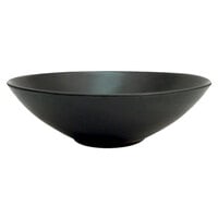 CAC 666-15-BK Japanese Style 7 inch Stoneware Bowl - Black Non-Glare Glaze - 24/Case