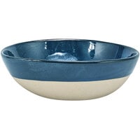Front of the House Artefact 24 oz. Indigo Round Porcelain Bowl - 6/Case
