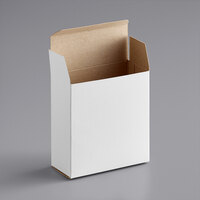 Lavex Industrial 5 1/4 inch x 2 1/4 inch x 5 1/4 inch White Reverse Tuck Carton - 250/Case