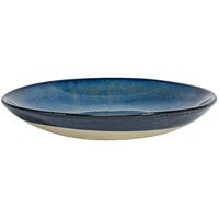 Front of the House Artefact 24 oz. Indigo Round Porcelain Low Bowl - 12/Case