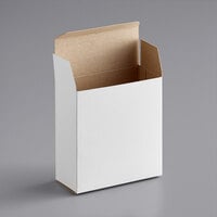 Lavex Industrial 4 1/4 inch x 1 1/4 inch x 4 1/4 inch White Reverse Tuck Carton - 500/Case