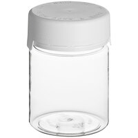 Chubby Gorilla 18.5 oz. Clear Cannabis Jar with White Lid - 60/Case