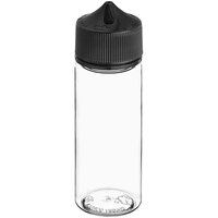 Chubby Gorilla 120 mL Clear Cannabis Concentrate Dropper Bottle with Black Lid - 400/Case