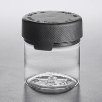 Chubby Gorilla 2 oz. Clear Cannabis Jar with Black Lid - 500/Case