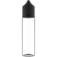 Chubby Gorilla 60 mL Clear Cannabis Concentrate Dropper Bottle with Black Lid - 500/Case