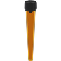 Chubby Gorilla 113 mm Amber Pre-Roll Cannabis Tube with Black Lid - 500/Case