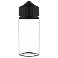 Chubby Gorilla 100 mL Clear Cannabis Concentrate Dropper Bottle with Black Lid - 400/Case