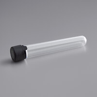 Chubby Gorilla 120 mm Clear Pre-Roll Cannabis Tube with Black Lid - 500/Case