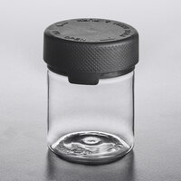 Chubby Gorilla 3 oz. Clear Cannabis Jar with Black Lid - 400/Case