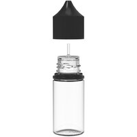 Chubby Gorilla 30 mL Clear Cannabis Concentrate Dropper Bottle with Black Lid - 1000/Case