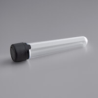 Chubby Gorilla 100 mm Clear Pre-Roll Cannabis Tube with Black Lid - 500/Case