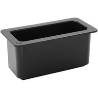 American Metalcraft IBT126 1/3 Size Black Polycarbonate Insert for BEVC1266 and BEVB6612 Beverage Tubs