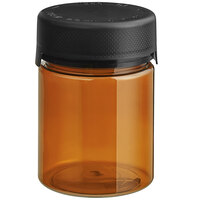 Chubby Gorilla 18.5 oz. Amber Cannabis Jar with Black Lid - 60/Case