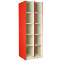 I.D. Systems 29" Deep Tulip Red 10 Compartment Instrument Storage Cabinet 89418 278429 Z043
