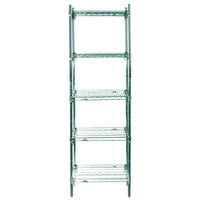 Metro 5A317K3 Stationary Super Erecta Adjustable 2 Series Metroseal 3 Wire Shelving Unit - 18 inch x 24 inch x 74 inch