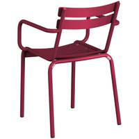 Lancaster Table & Seating Sangria Powder Coated Aluminum Outdoor Arm Chair