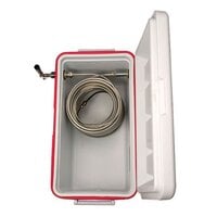 Micro Matic CB481R Red 1 Faucet 48 Qt. Insulated Jockey Box with 100 ft. Coil
