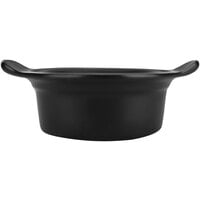 International Tableware Coal Bakeware 16 oz. Black Stoneware Casserole Dish - 12/Case