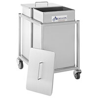 Avalon 20 Gallon Stainless Steel Mobile Double Ingredient Bins AIB150-2C